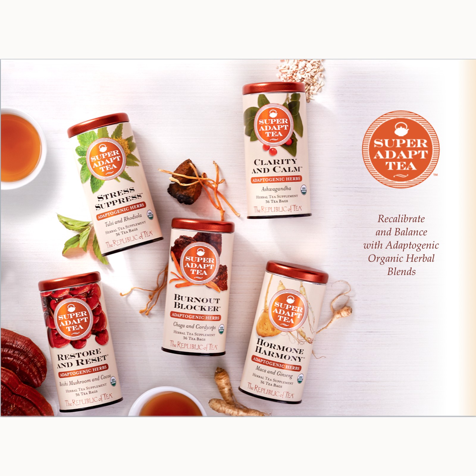 Republic of Tea product tins